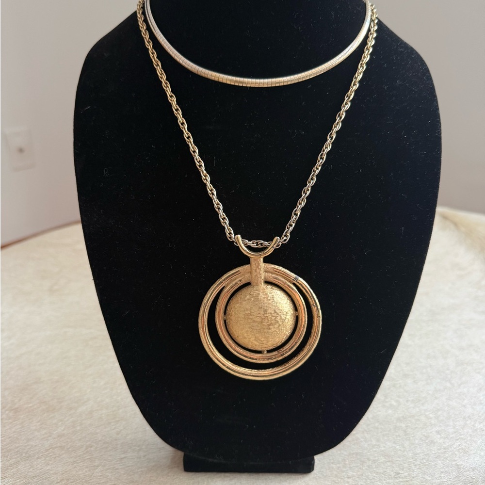 Perfect Gold Pendant Necklace for a unique, cool stack - Picture 1 of 8